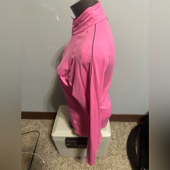 Nike Womens Medium Pink DriFit Running Half ZIP Pullover - Picture 2 of 7